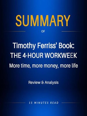 cover image of Summary of Timothy Ferriss' book